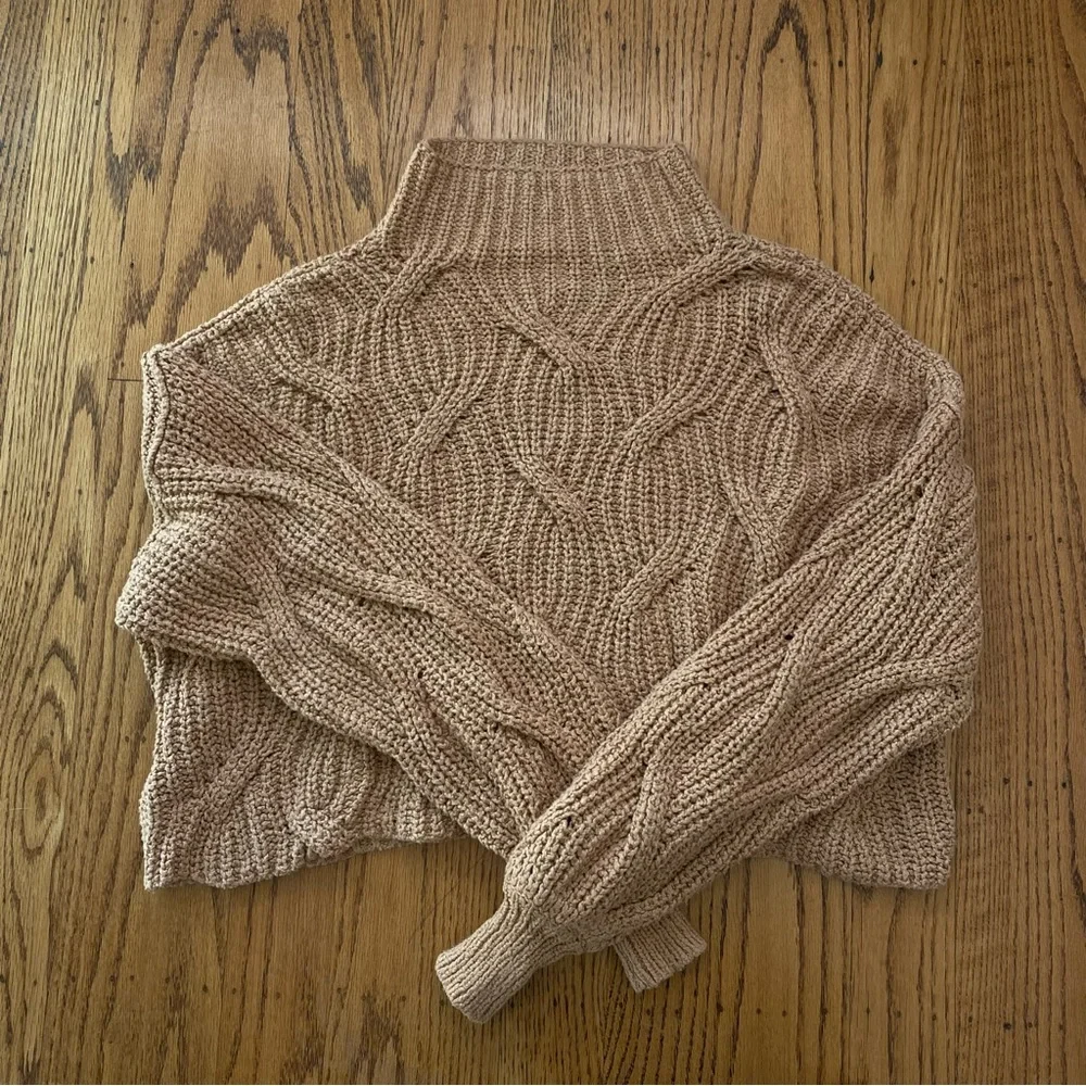 Free People Seasons Change Sweater Size S in Almond - Picture 8 of 13